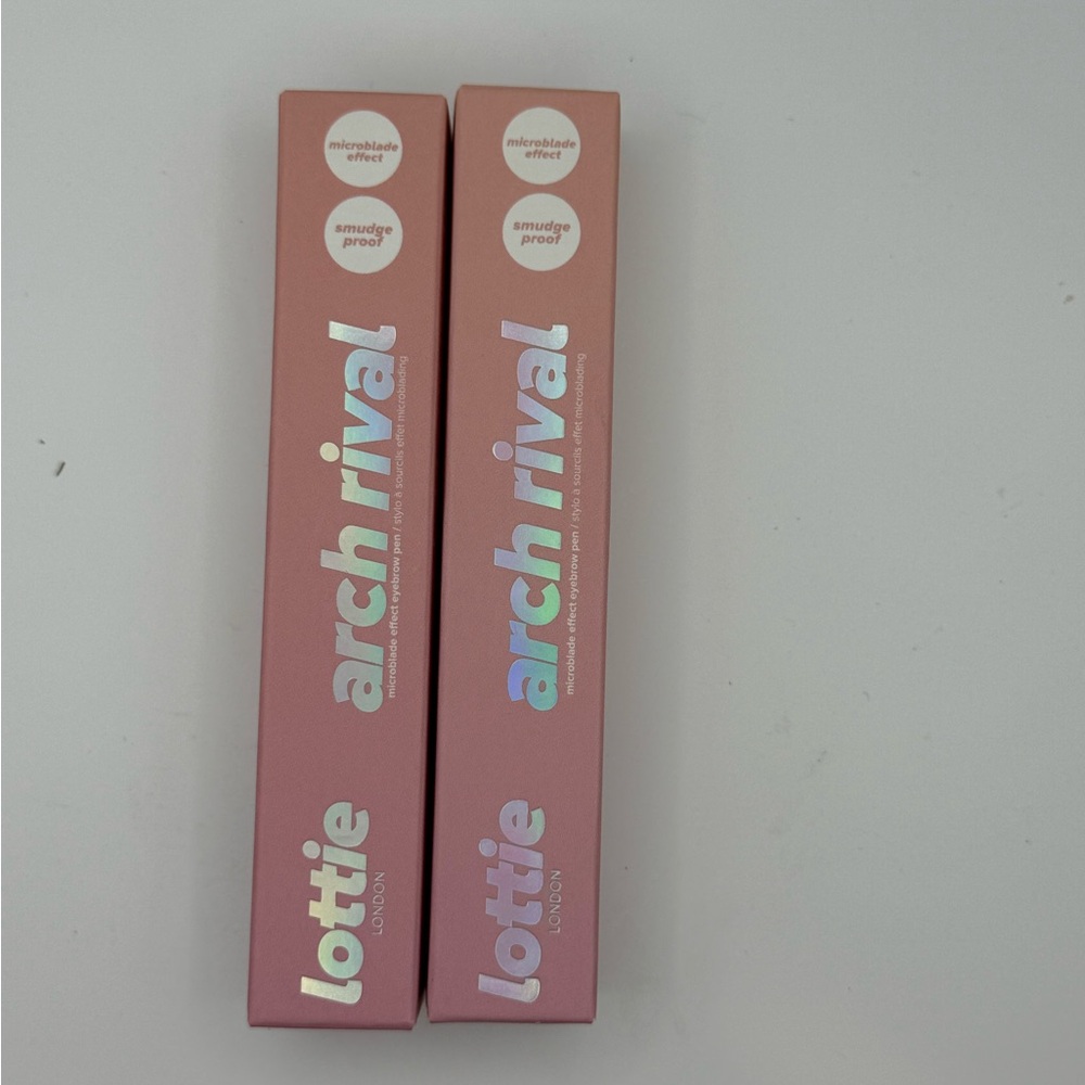 Lottie London Arch Rival Microblade 4 Prong Precision Brow Pen, Cool Brown, 2 Pk